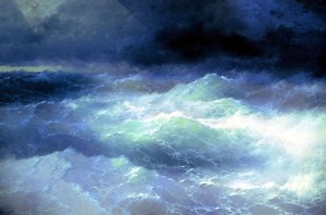 Between the waves